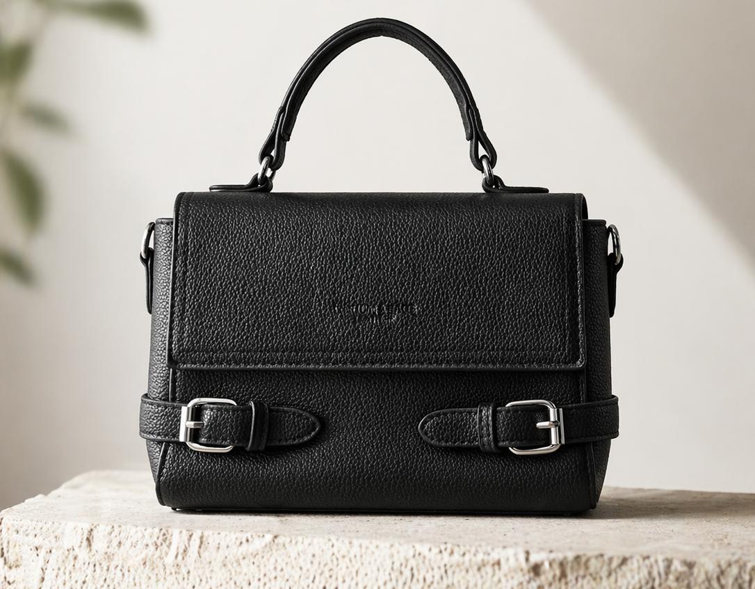 Leather Fashion Bag Black
