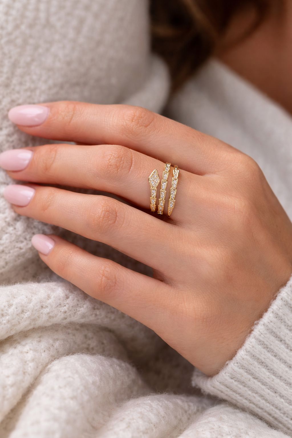 snake ring gold