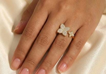 double-flowered ring