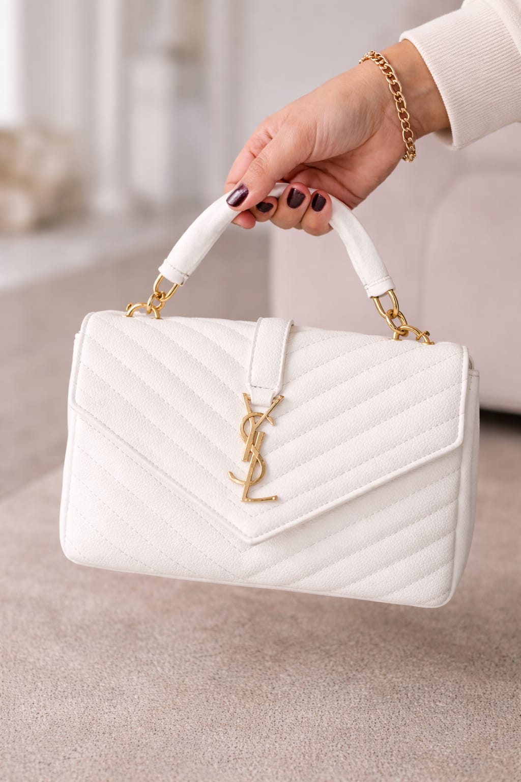 YSL master copy white