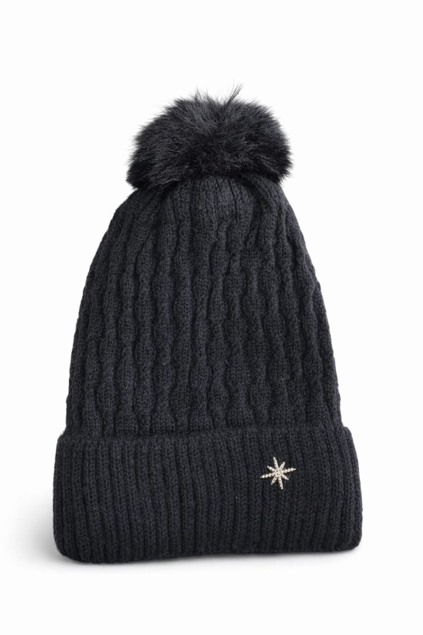 Black wool hat