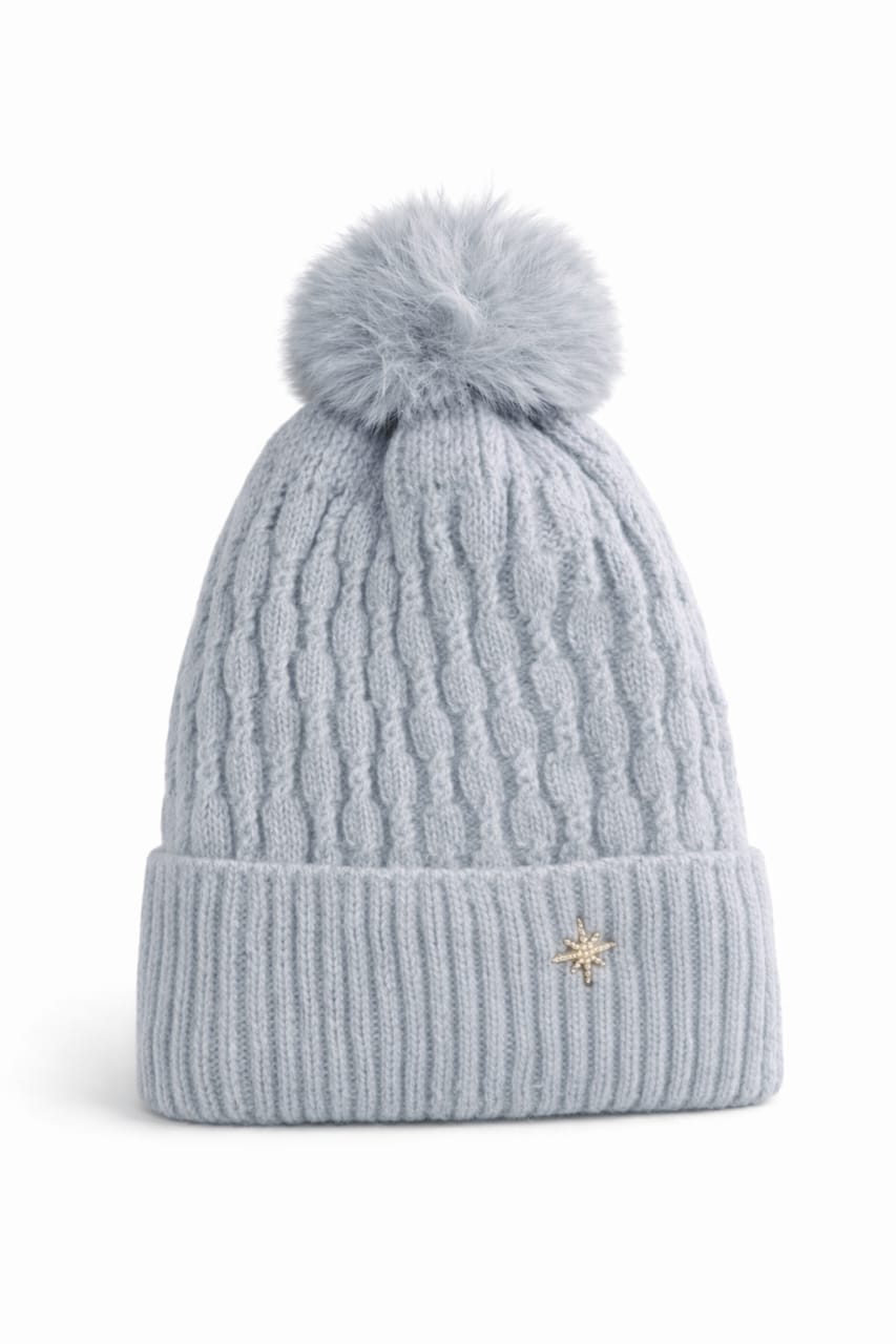 Grey Wool hat