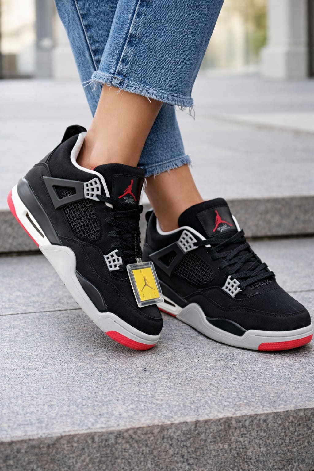 Black ft red jordan
