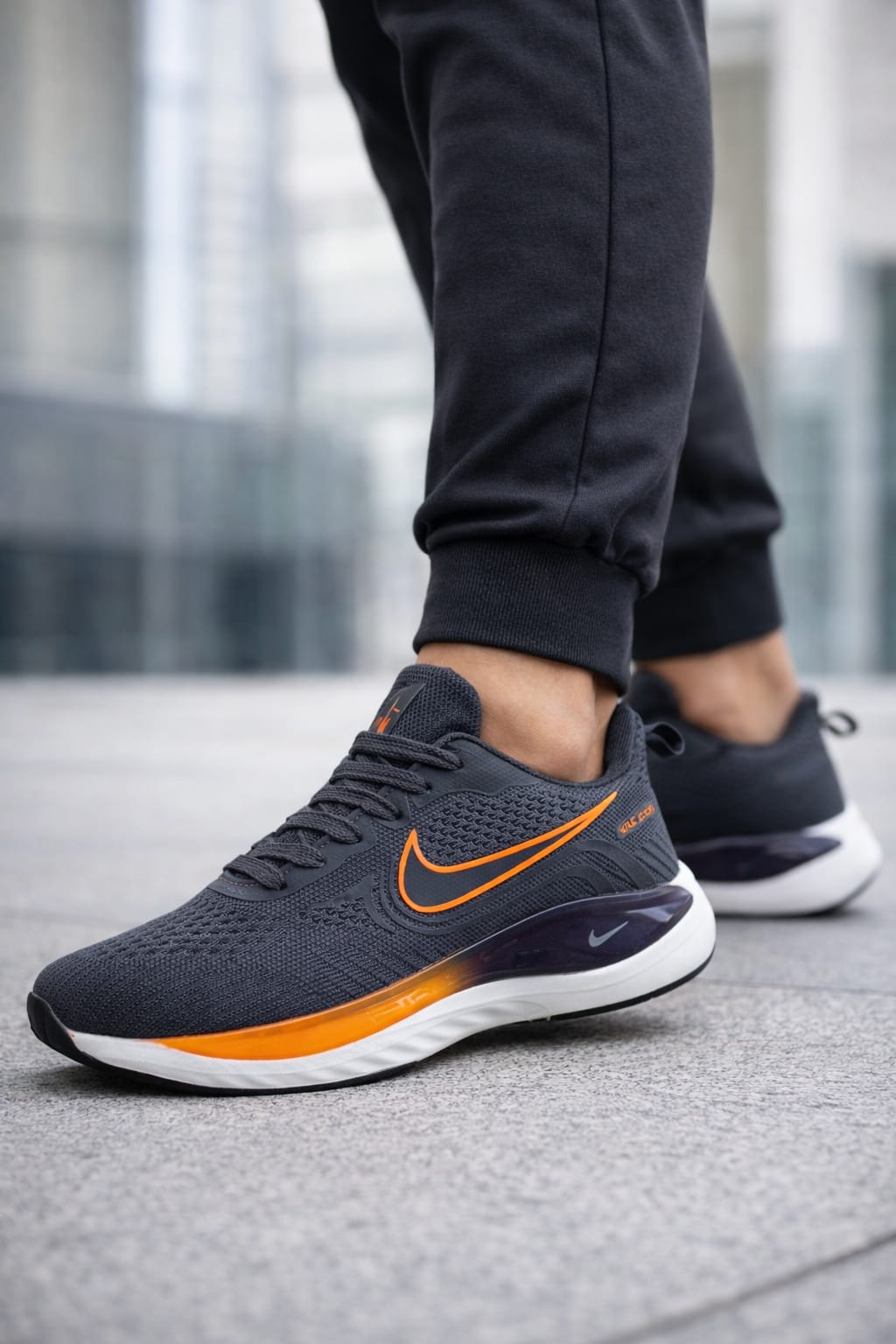 D. grey nike running