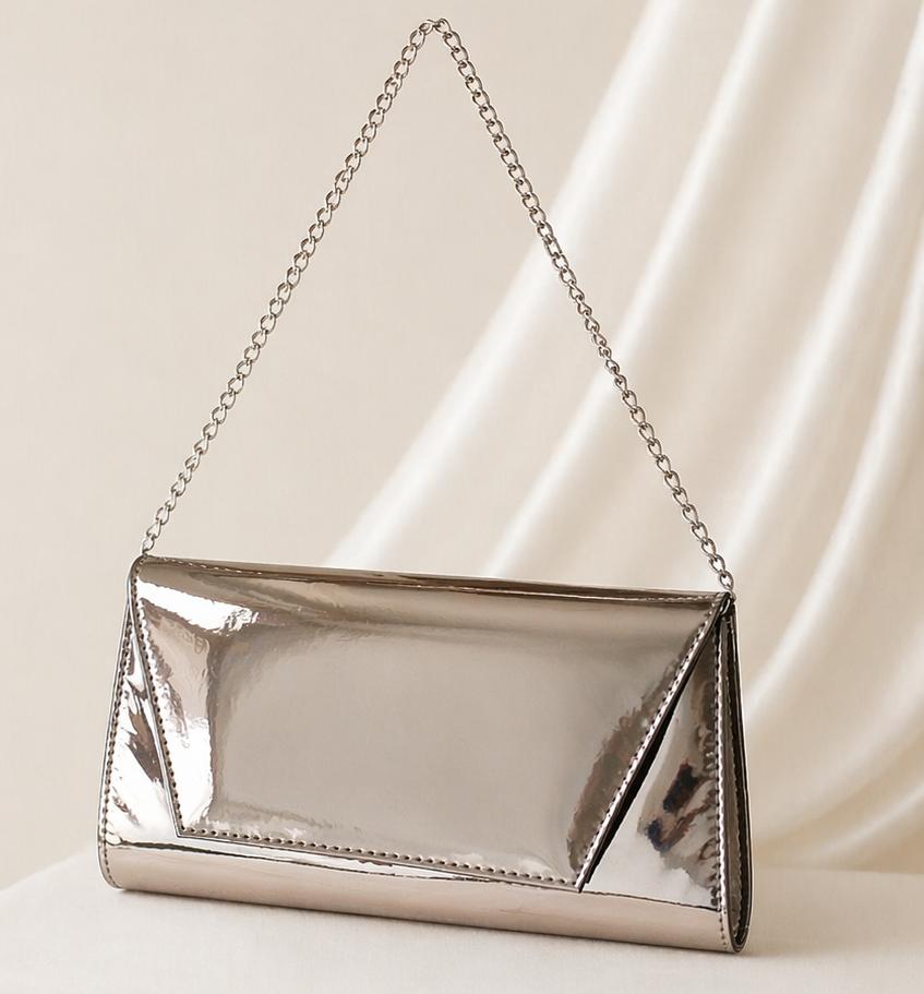 Formal Mirror Silver Bag